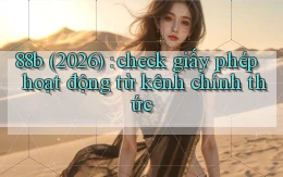 88b (2026) check giấy phép hoạt động từ kênh chính thức
