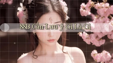 88b cần lưu ý gì là gì