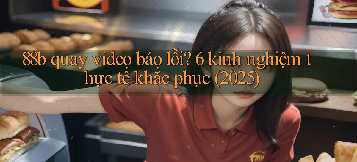 88b quay video báo lỗi 6 kinh nghiệm thực tế khắc phục (2025)