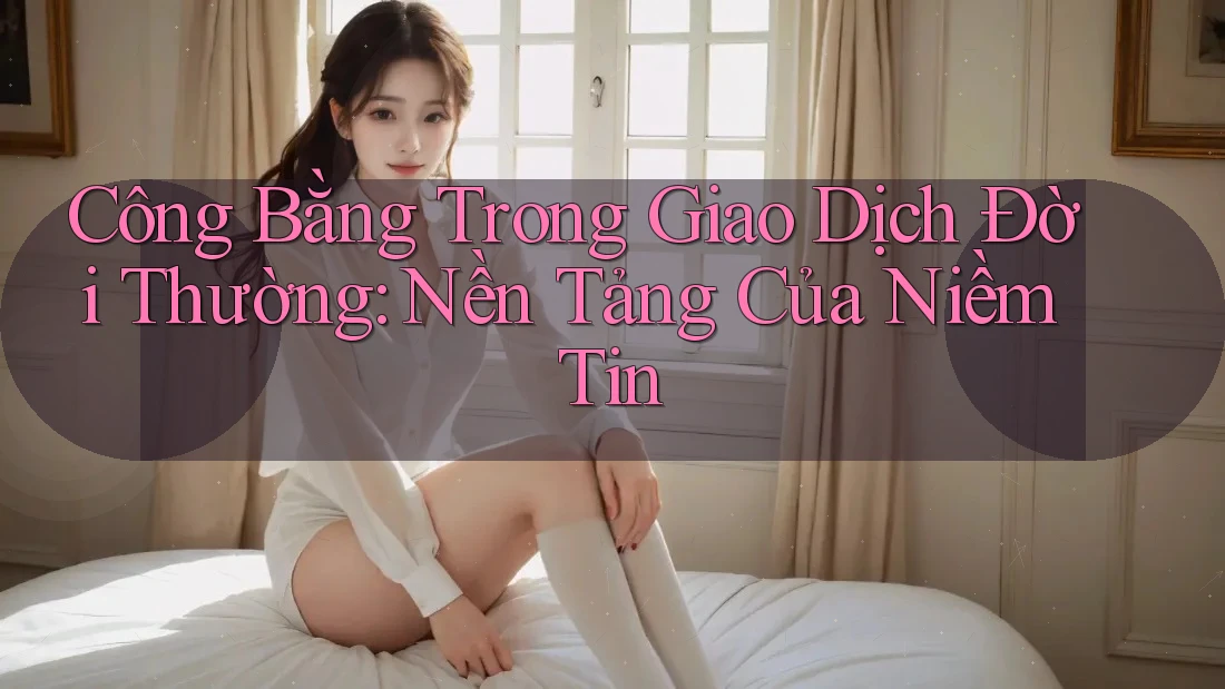 Công Bằng Trong Giao Dịch Đời Thường: Nền Tảng Của Niềm Tin Công Bằng Trong Giao Dịch Đời Thường: Nền Tảng Của Niềm Tin