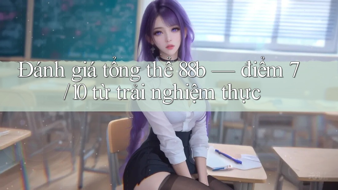 Đánh giá tổng thể 88b — điểm 7/10 từ trải nghiệm thực Đánh giá tổng thể 88b — điểm 7/10 từ trải nghiệm thực