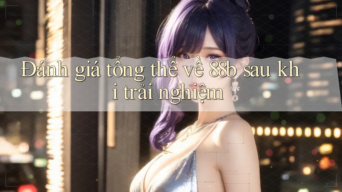 Đánh giá tổng thể về 88b sau khi trải nghiệm Đánh giá tổng thể về 88b sau khi trải nghiệm