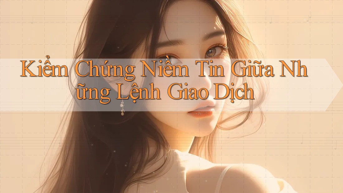 Kiểm Chứng Niềm Tin Giữa Những Lệnh Giao Dịch Kiểm Chứng Niềm Tin Giữa Những Lệnh Giao Dịch