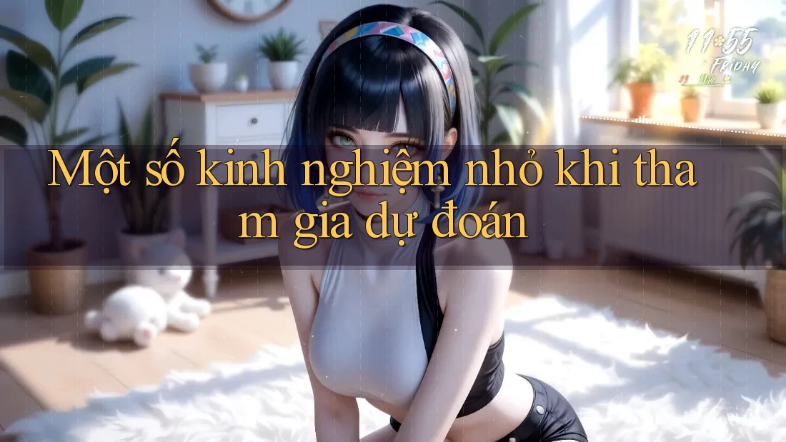 Một số kinh nghiệm nhỏ khi tham gia dự đoán Một số kinh nghiệm nhỏ khi tham gia dự đoán