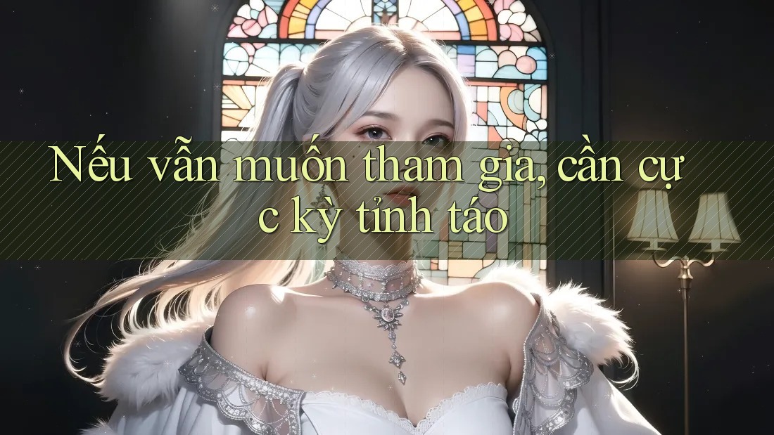 Nếu vẫn muốn tham gia, cần cực kỳ tỉnh táo Nếu vẫn muốn tham gia, cần cực kỳ tỉnh táo