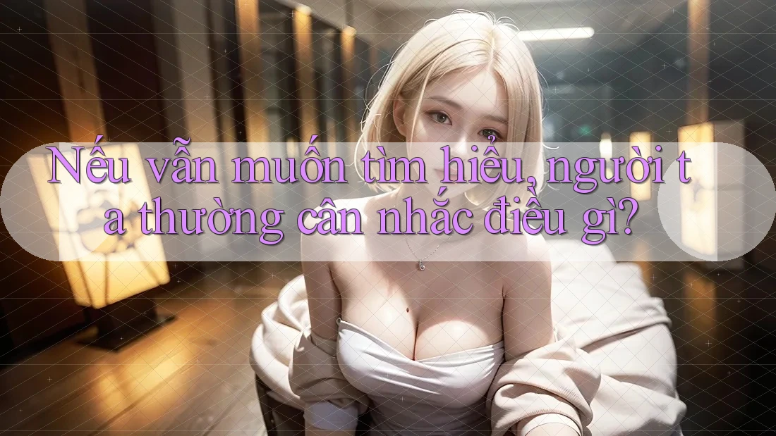 Nếu vẫn muốn tìm hiểu, người ta thường cân nhắc điều gì? Nếu vẫn muốn tìm hiểu, người ta thường cân nhắc điều gì?