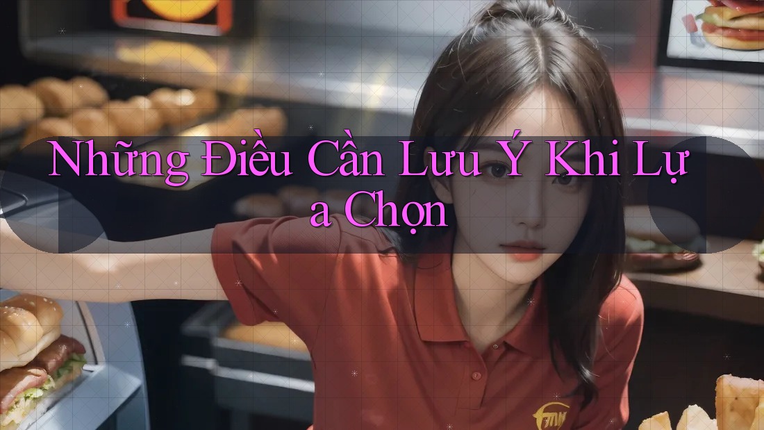 Những Điều Cần Lưu Ý Khi Lựa Chọn Những Điều Cần Lưu Ý Khi Lựa Chọn