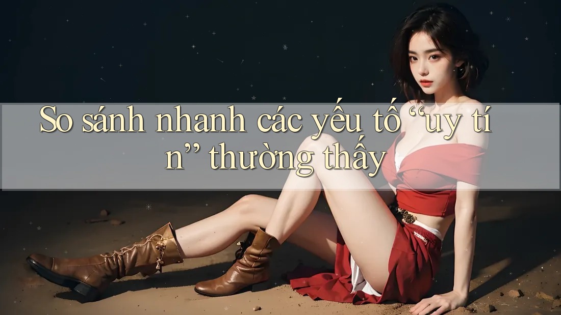 So sánh nhanh các yếu tố “uy tín” thường thấy So sánh nhanh các yếu tố “uy tín” thường thấy