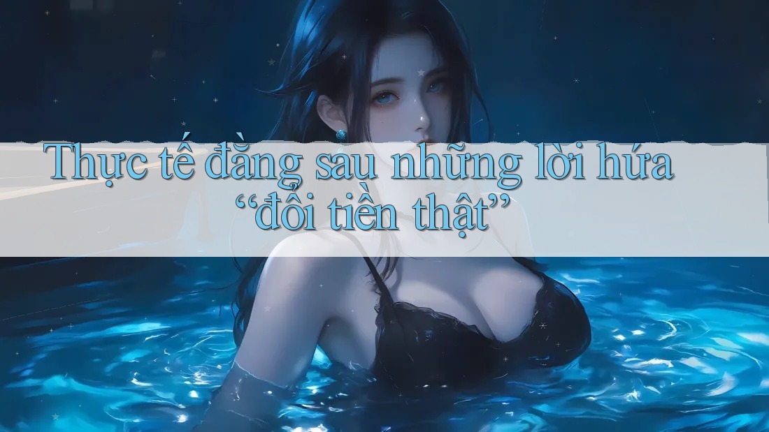Thực tế đằng sau những lời hứa “đổi tiền thật” Thực tế đằng sau những lời hứa “đổi tiền thật”