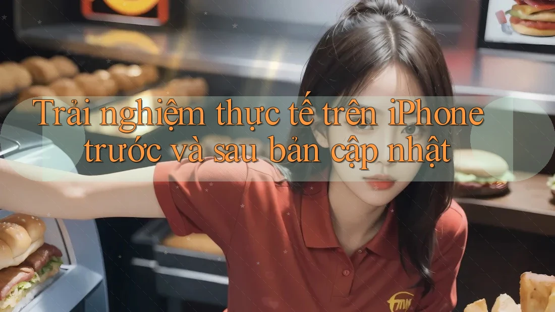 Trải nghiệm thực tế trên iPhone trước và sau bản cập nhật Trải nghiệm thực tế trên iPhone trước và sau bản cập nhật